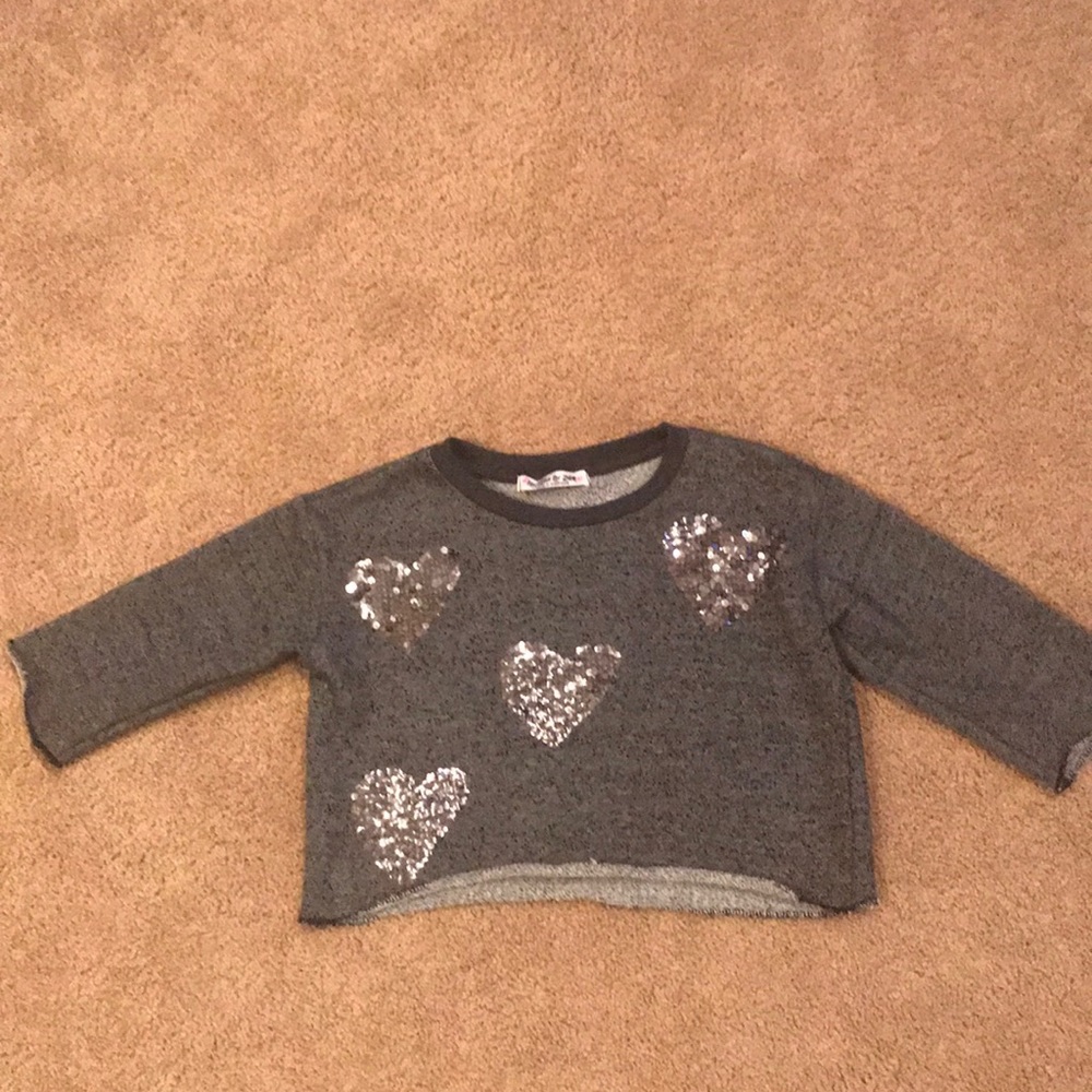 Flowers by Zoe Crop Sweatshirt Toddler